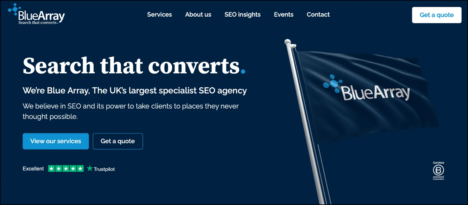 blue array fintech seo agency