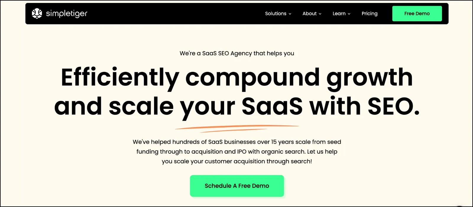 simpler tiger b2b saas seo agency