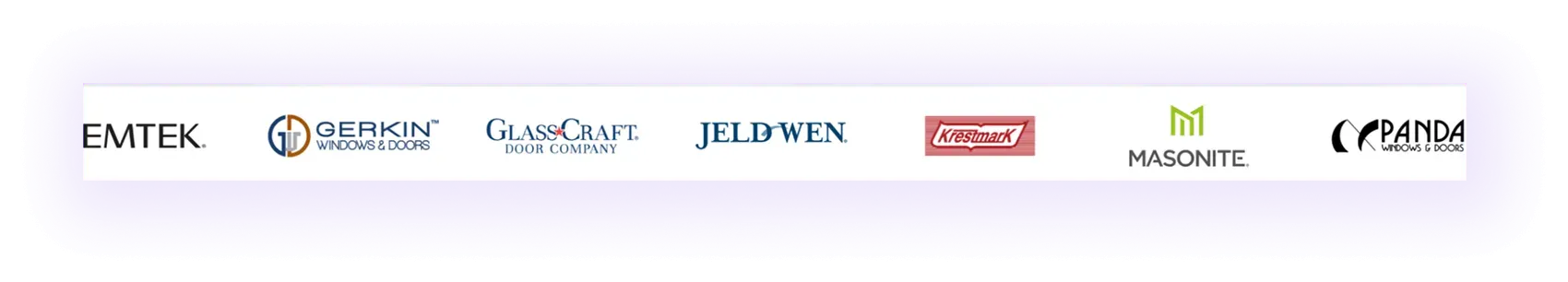 partners section for window and door installation company