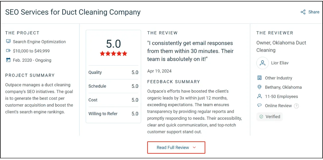 Outspace Testimonials