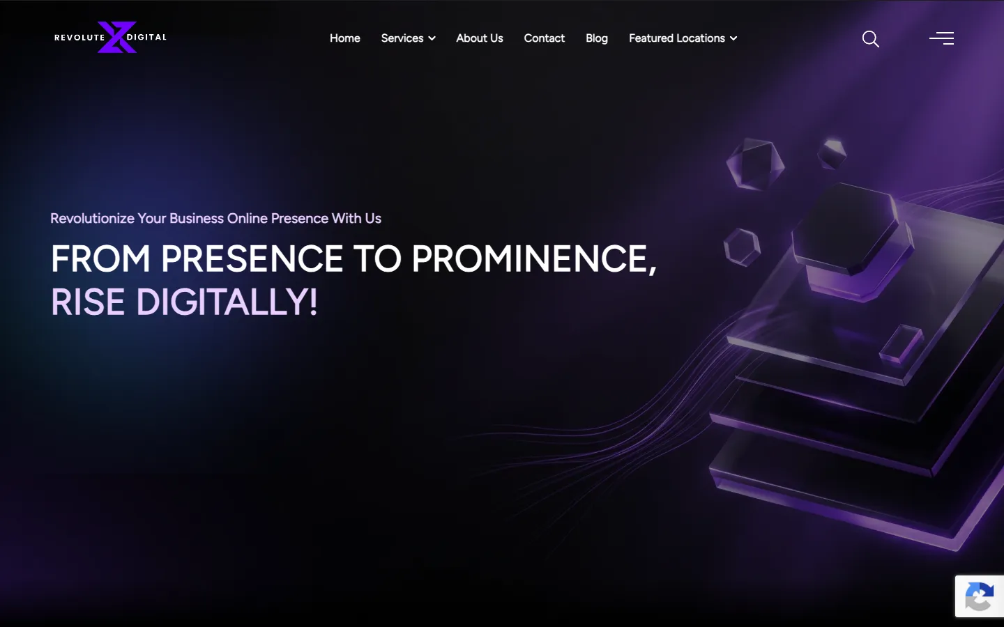 RevoluteX Digital homepage
