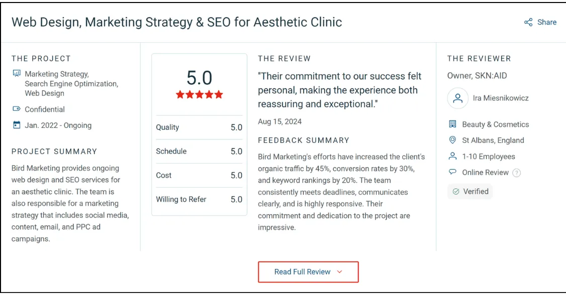 international seo services review