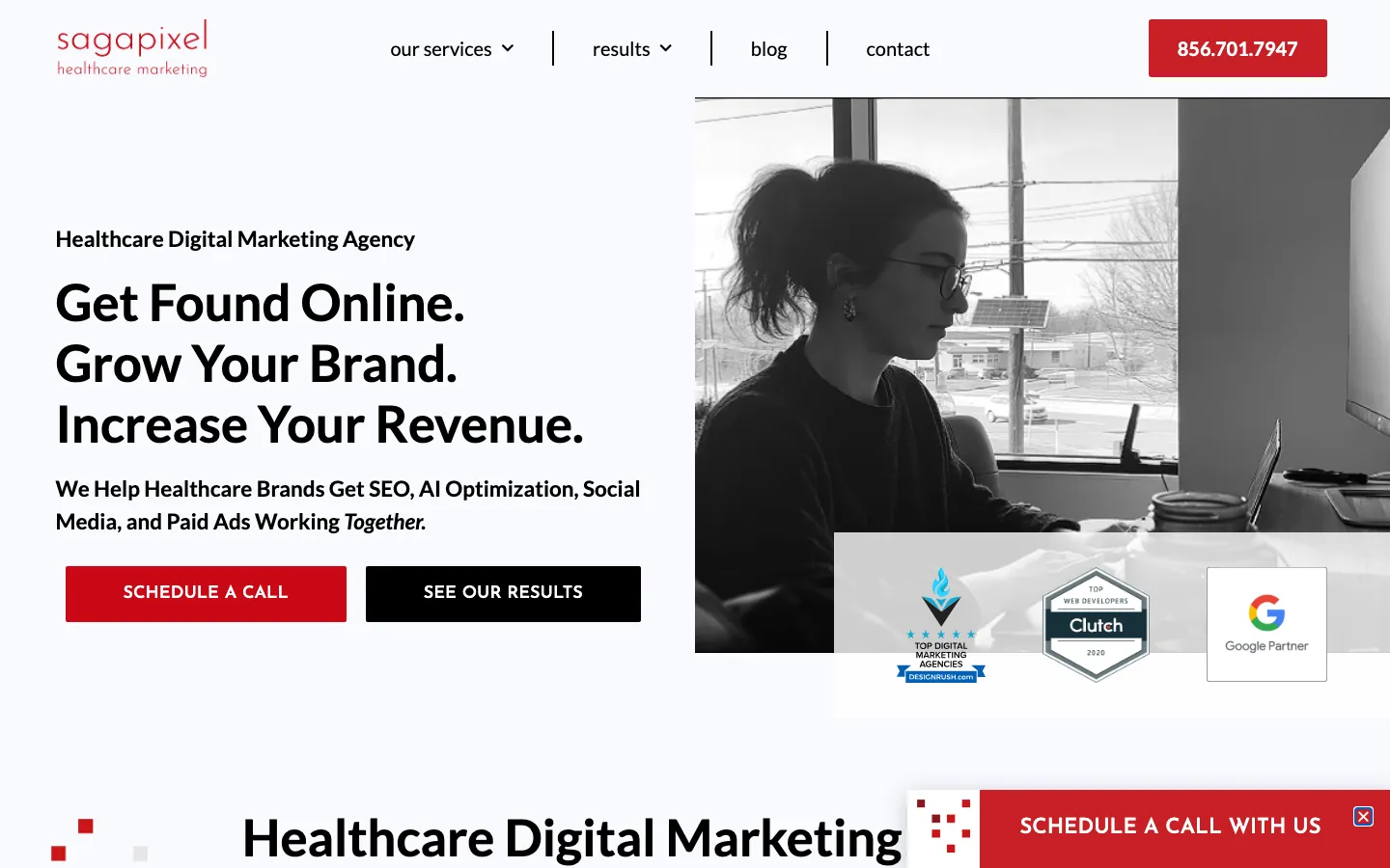 Sagapixel homepage