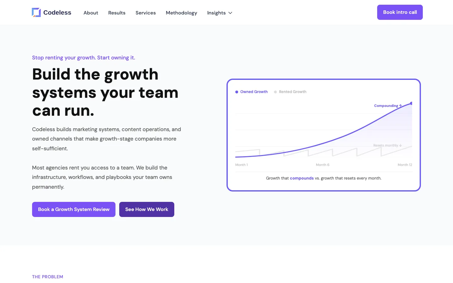 Codeless homepage