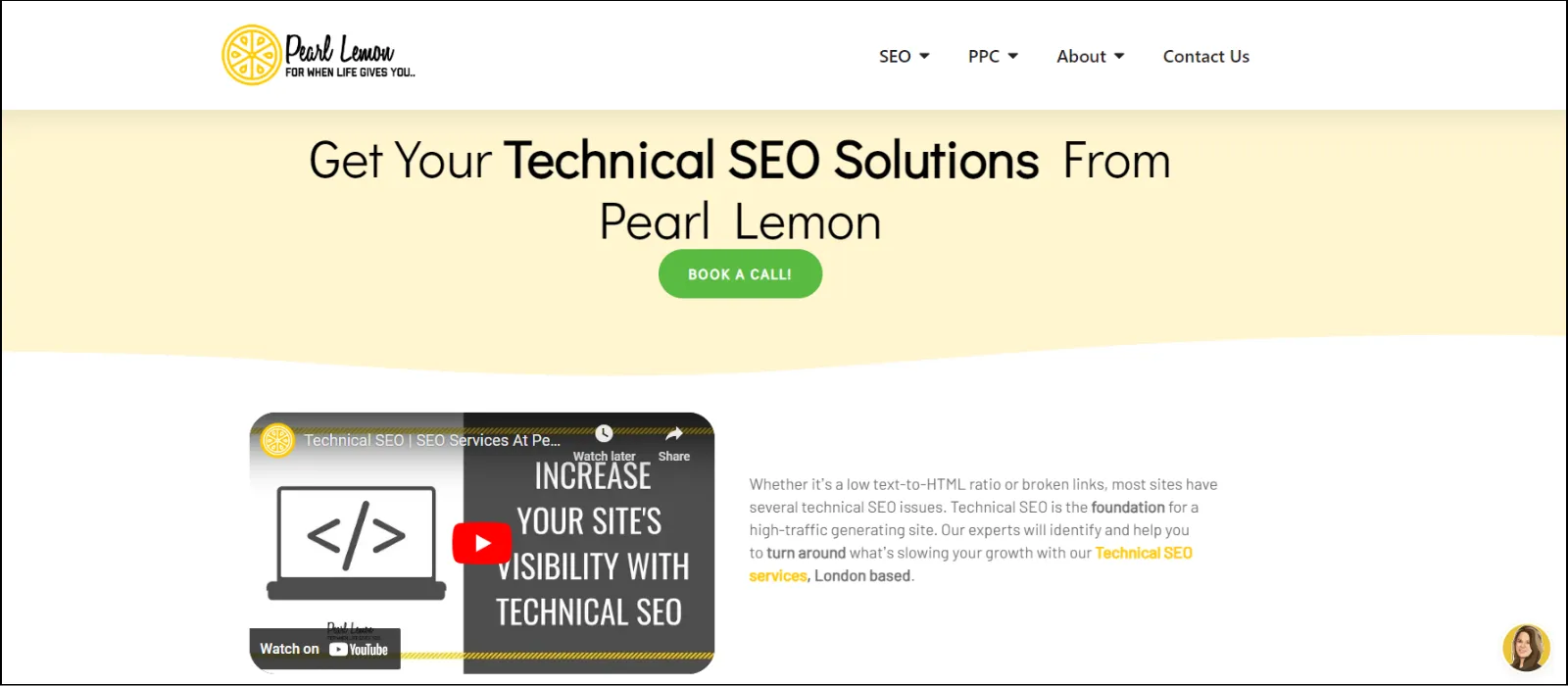 Pearl Lemon technical SEO agency