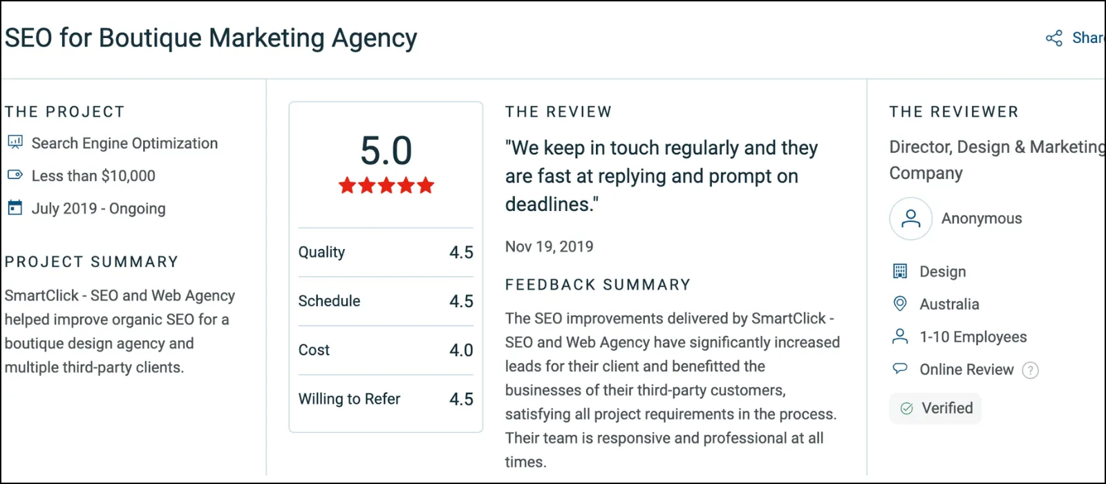 smart click client testimonial