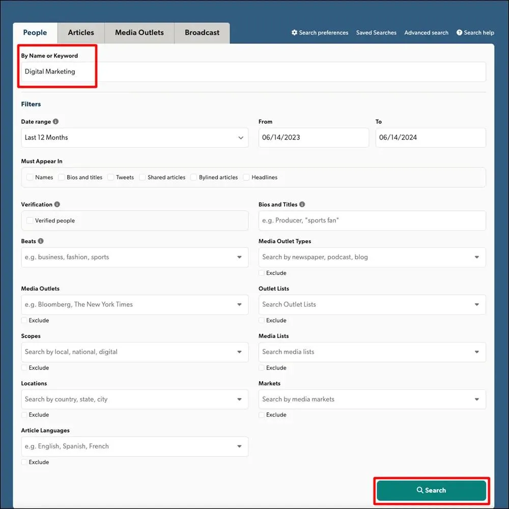 how to build a targeted media list to Launch a Digital PR Campaign