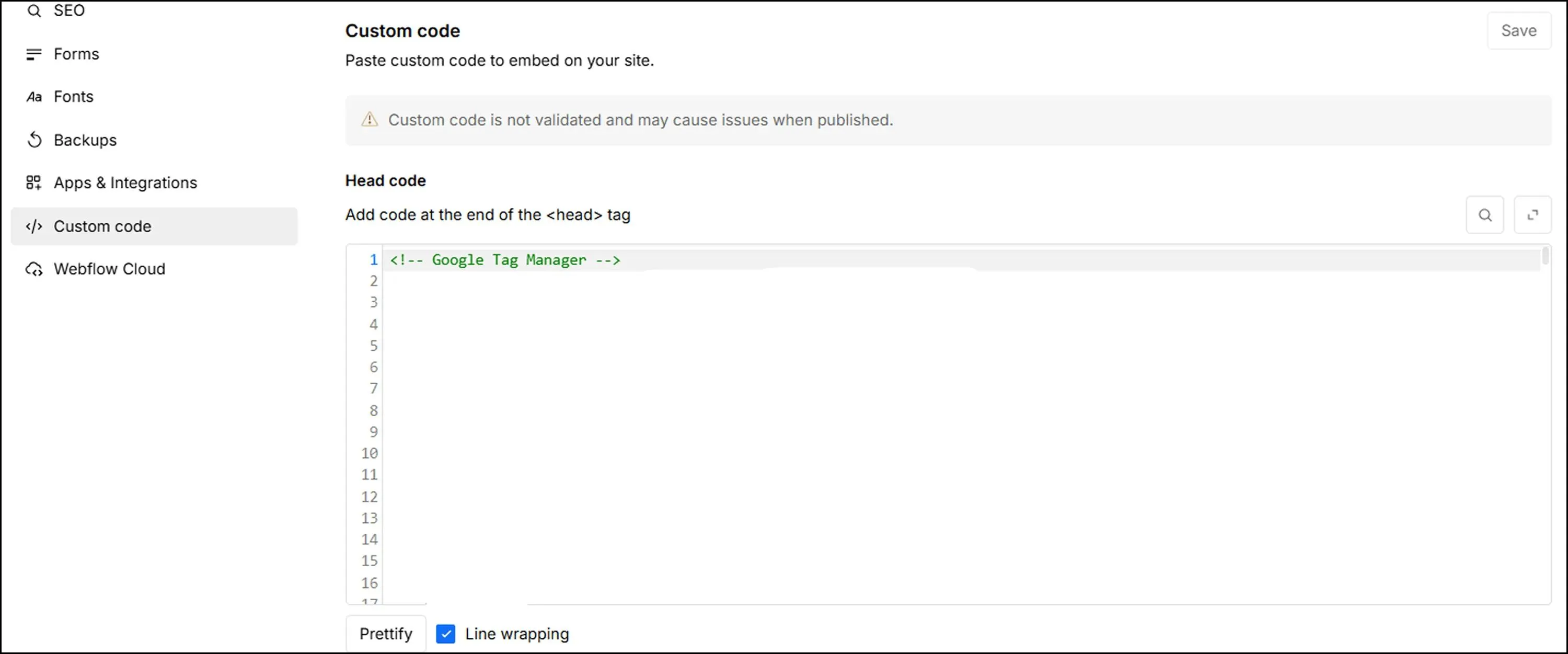Submit and Monitor Your XML Sitemap in the Webflow