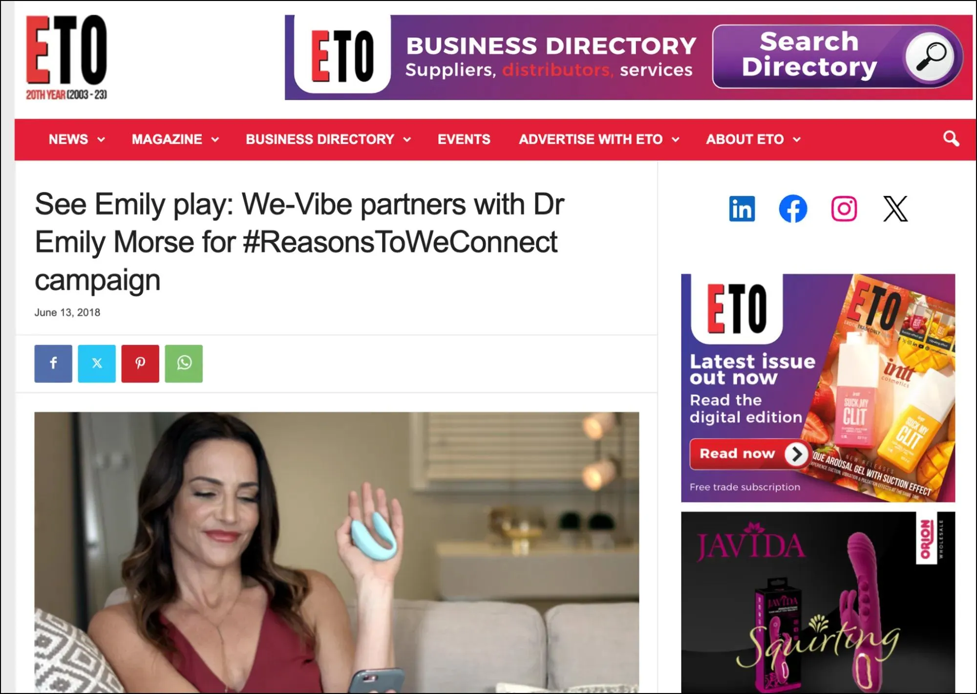Influencer Marketing digital pr example for Adult sites