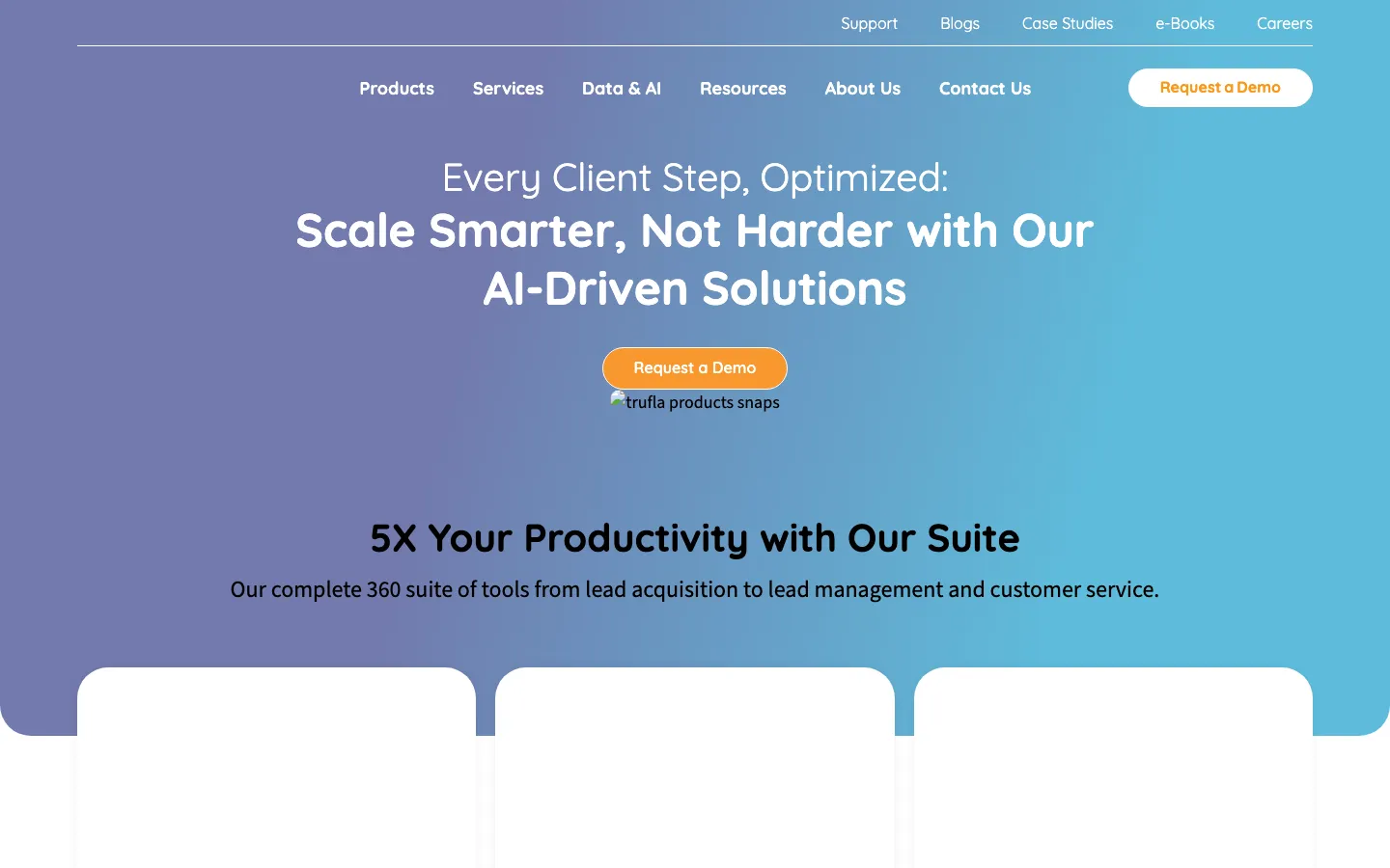 Trufla homepage