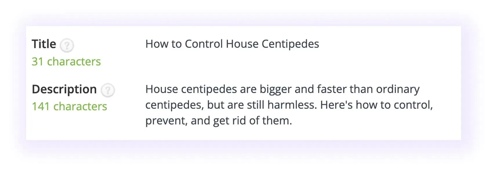 optimized for pest control SEO