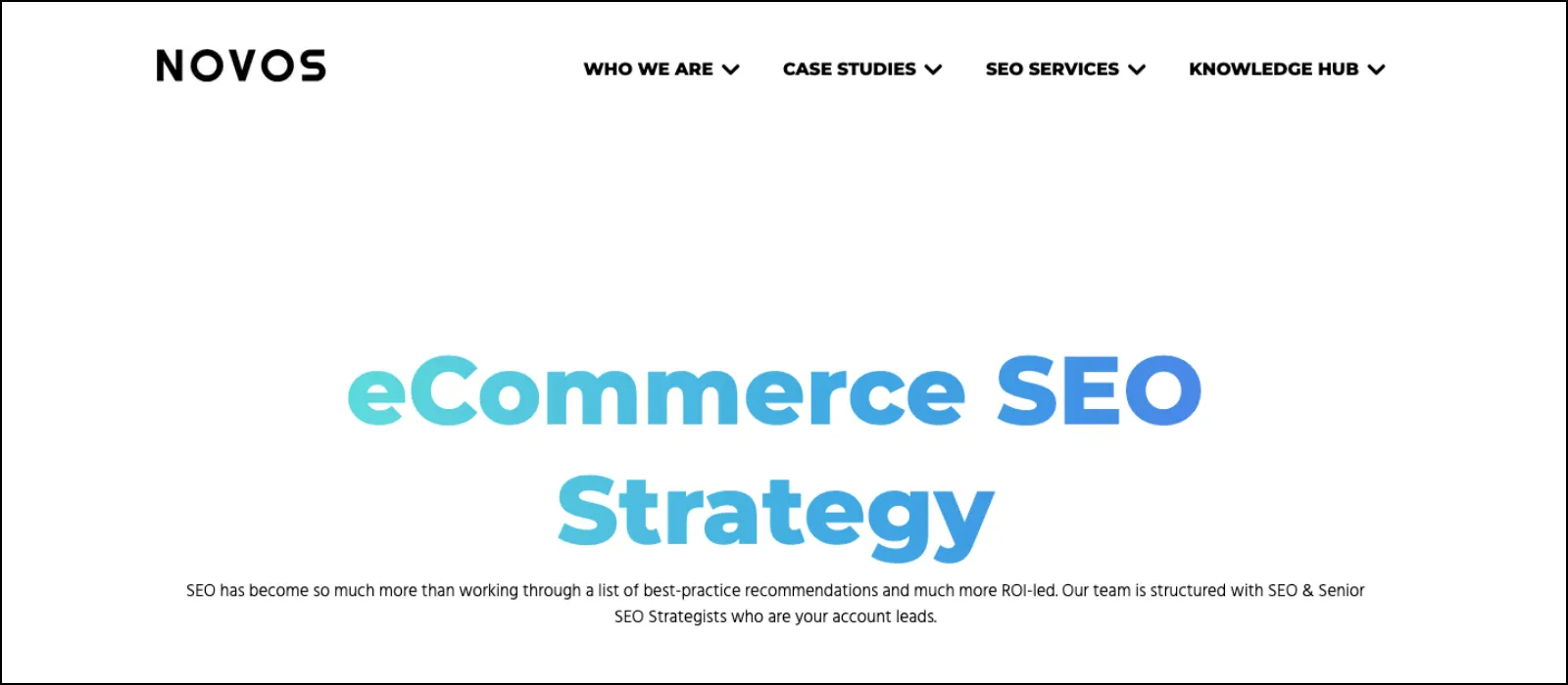 Novos homepage