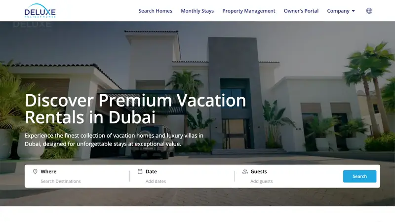 SEO Success Story of a Luxury Vacation Rental Company on WordPress: 126 Backlinks Secured — client website