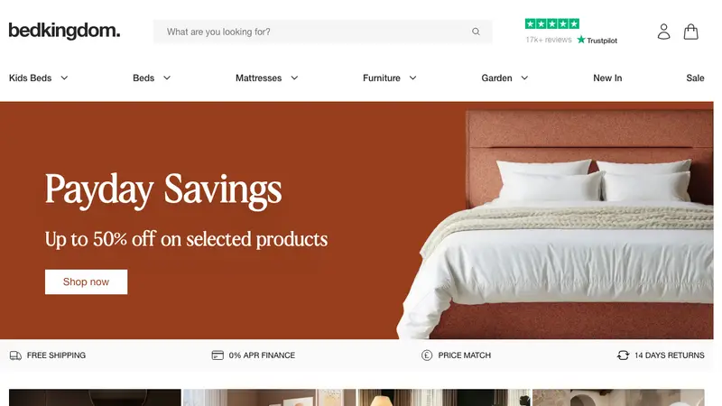 We Grew a UK Bed & Mattress eCommerce Website's Organic Traffic from 44,000 to 138,000 — client website